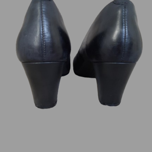 SÖFFT - Comfortable Black Leather Heels Pump - Size: 8.5 - Picture 4 of 7